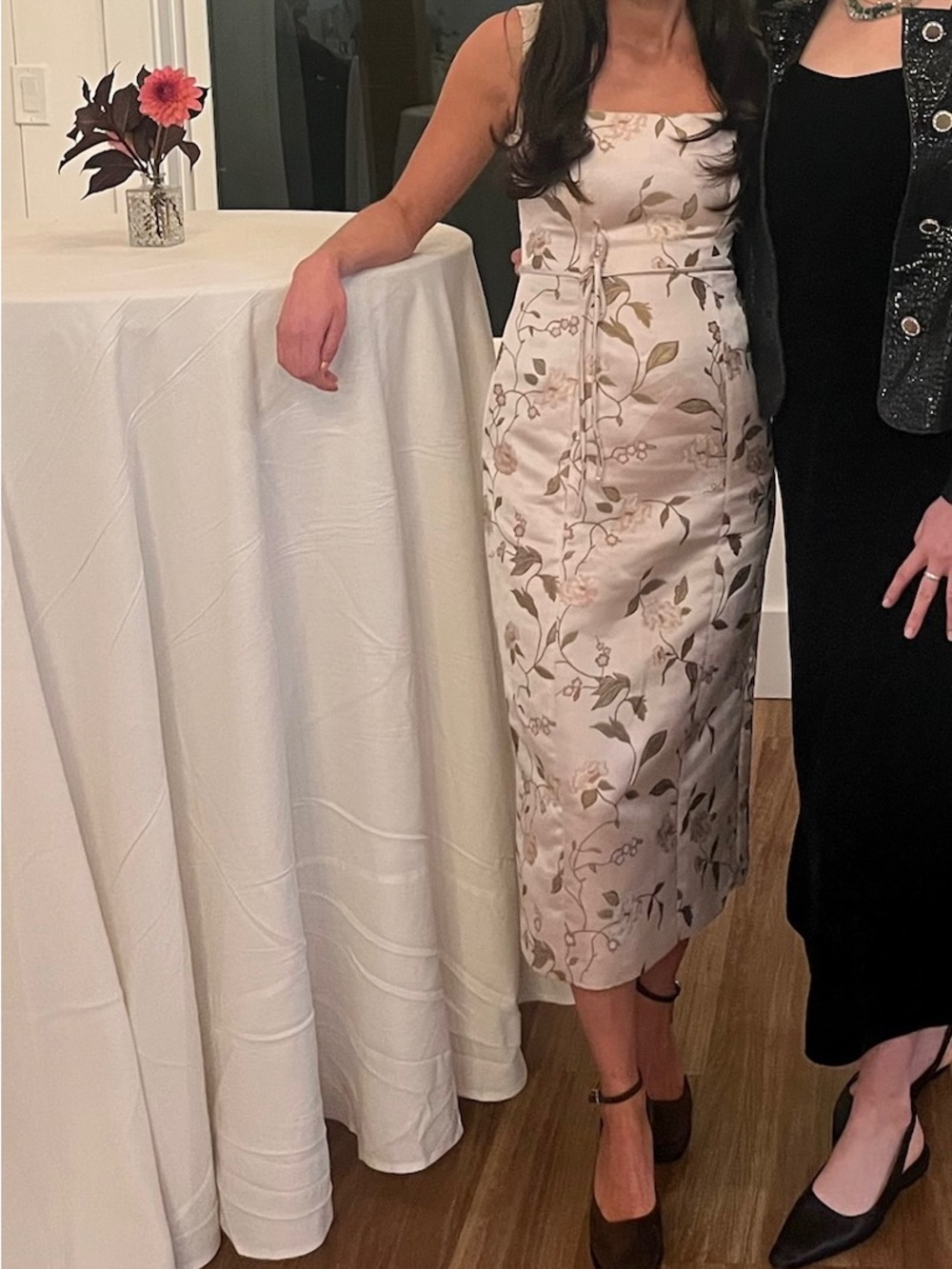 STAUD Blush Floral Midi Dress - Picture 6 of 6